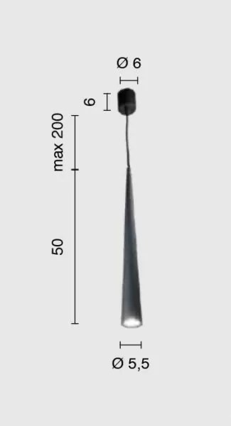 Ondaluce - Pendul pe cablu NOA, 1xGU10/20W/230V, diam. 5,5 cm, auriu