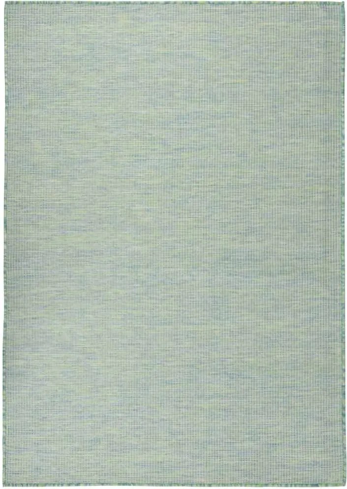 vidaXL Covor de exterior, turcoaz, 200x280 cm, țesătură plată