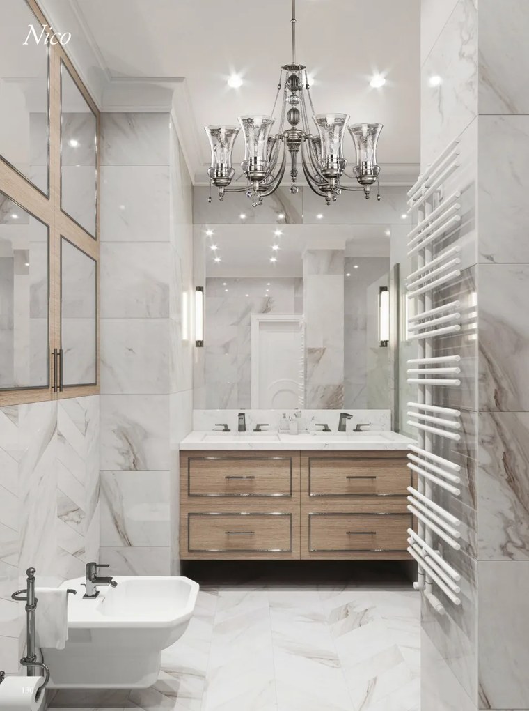 Candelabru 10 brate realizat manual Nico