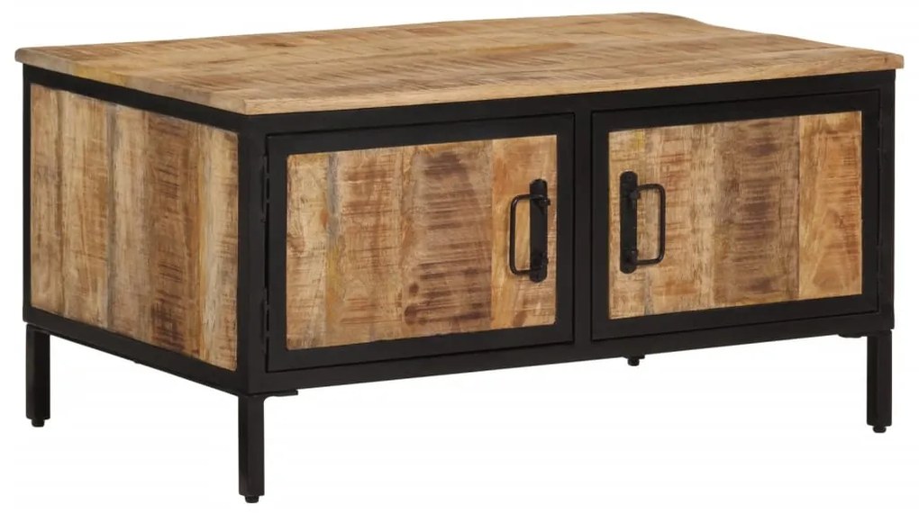 vidaXL Măsuță de cafea, 80x50x40 cm, lemn masiv de mango brut