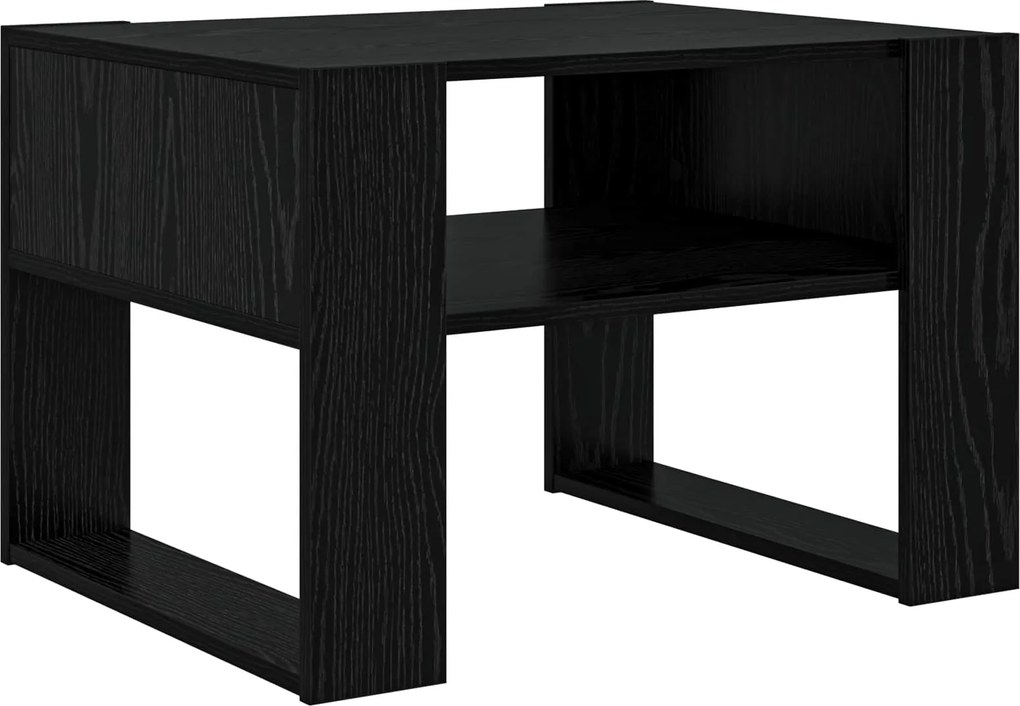 vidaXL Masă de cafea Stejar Negru 66 x 53 x 45 cm Lemn compozit