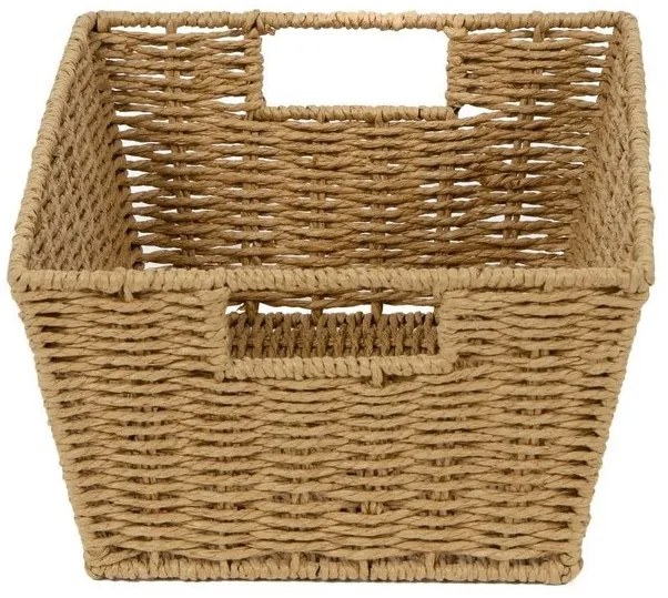Coș tricotat compactor 31 x 24 x 14 cm, negru