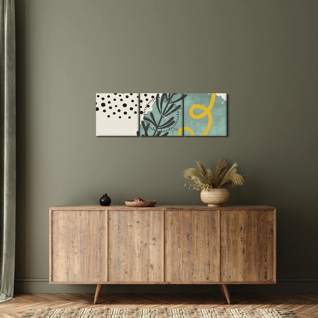 Tablou - Foi de rezumat N⁰1 (cu ceas) (90x30 cm)