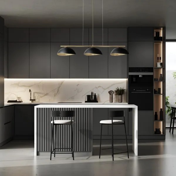 Lustră pe cablu SOLAR 3xE27/60W/230V auriu