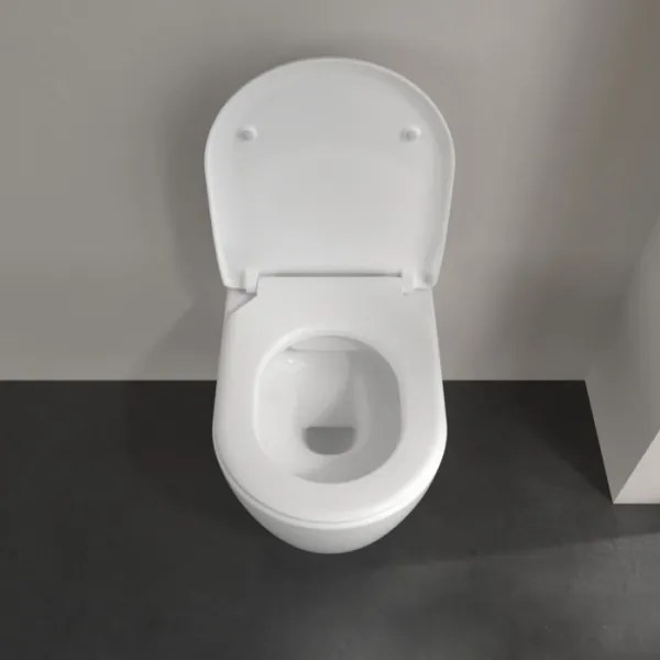 Villeroy & Boch 5656RSR1 - Vas WC suspendat AVENTO cu capac SoftClose, ceramică/alb