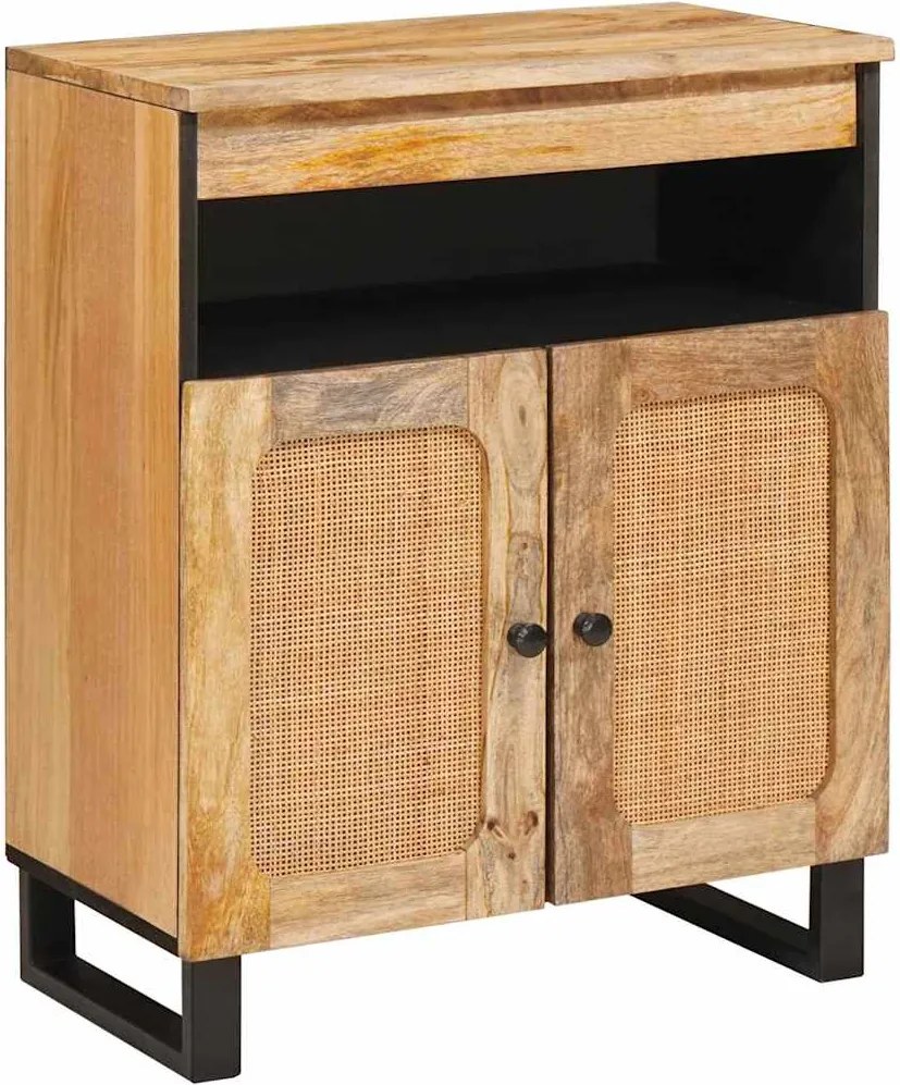 vidaXL Bufet cu depozitare Maro 60 x 33 x 75 cm Lemn de mango solid