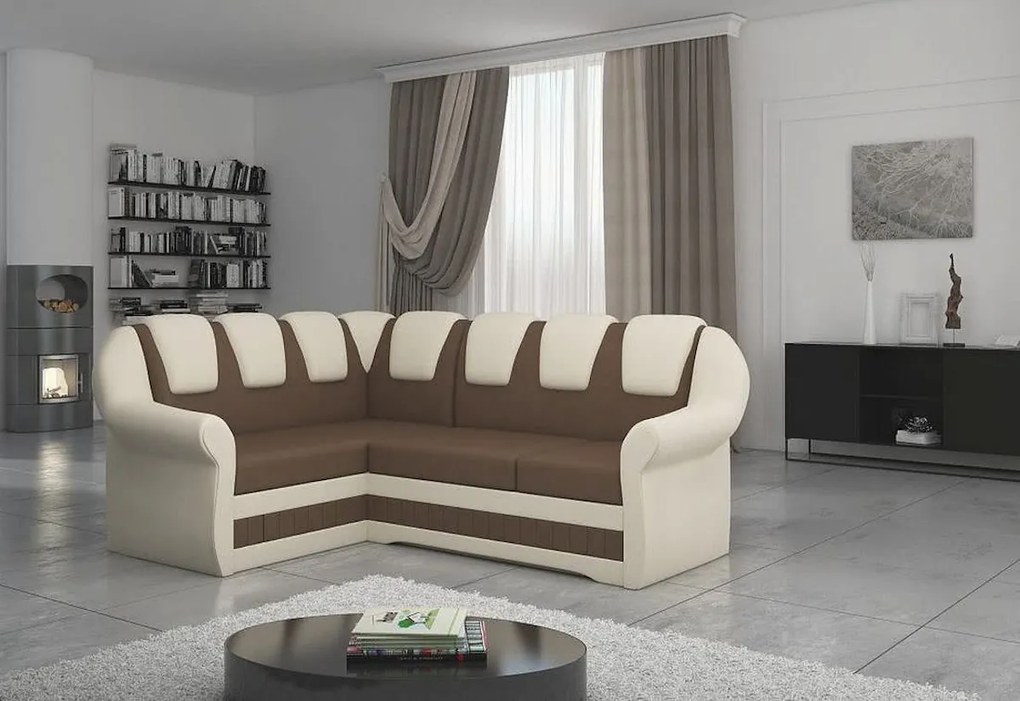 Supermobel Colțar extensibil LORD II, 250x105x190, Berlin02/Soft17, stânga
