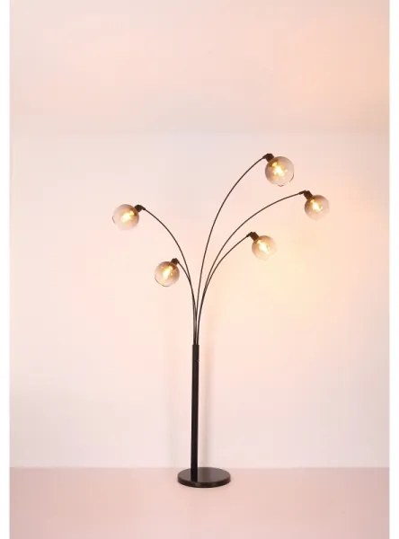 Lampadar Globo 58228NBS SEYMOUR 5xE27/40W/230V fumuriu