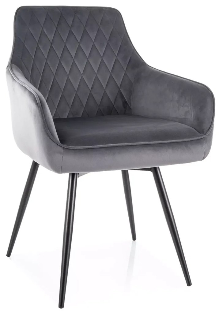 Scaun de sufragerie MARLO VELVET gri