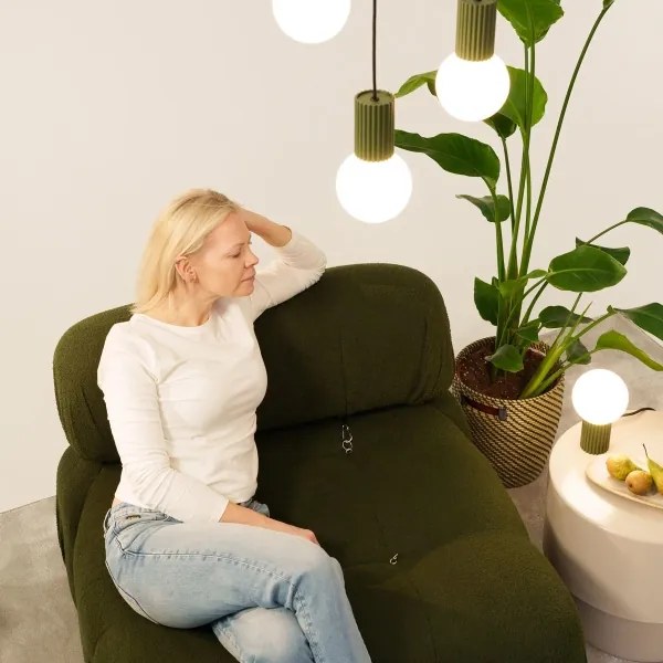 Lustră pe cablu Sollux SL.1725 HALO 3xG9/8W/230V d. 25 cm verde