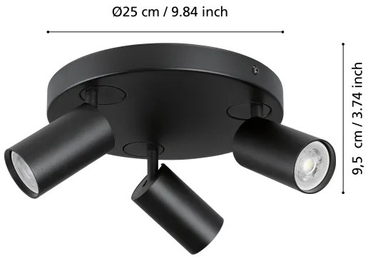 Spot LED RGBW dimabil TELIMBELA-Z 3xGU10/4,9W/230V Eglo 900336
