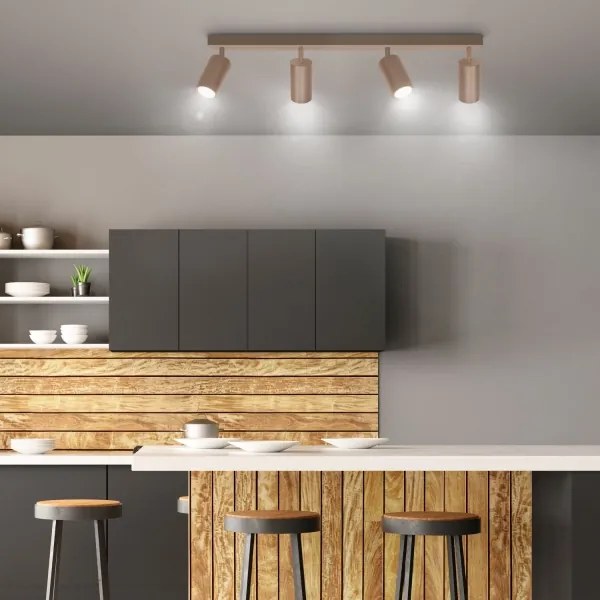 Brilagi - Plafonieră cu 4 spoturi SELE 4xGU10/30W/230V bej