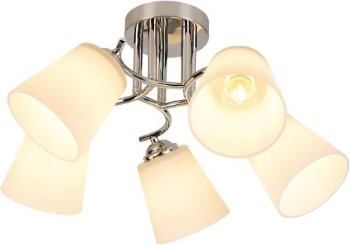 Lustră aplicată PAFOS 5xE27/15W/230V, crom lucios