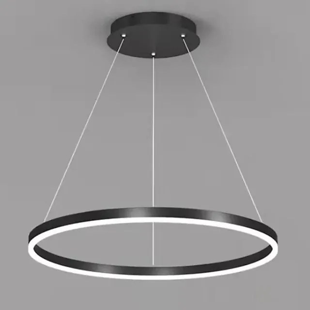 Lustra LED Cu Telecomanda, 1 cerc Black, 48w