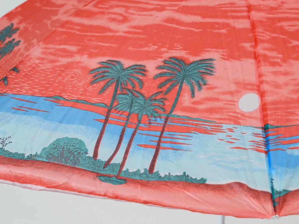 Umbrela de soare PALM BEACH 180 cm, rosu
