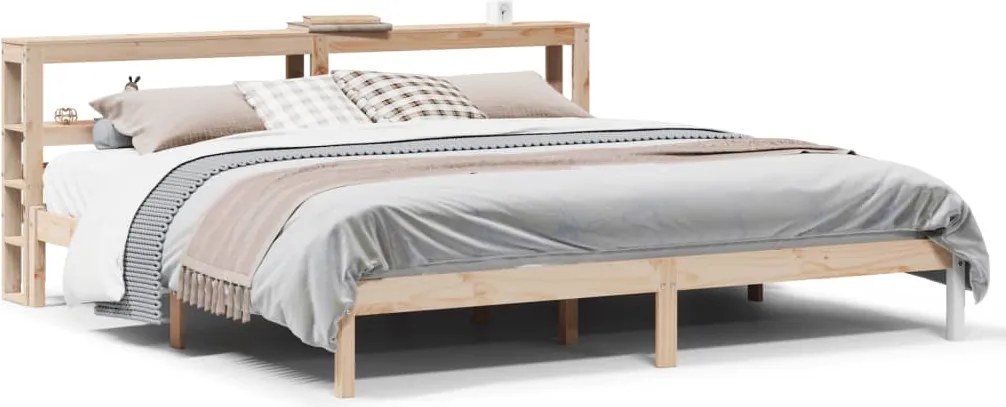 vidaXL Cadru de pat fără saltea, 180x200 cm, lemn masiv pin