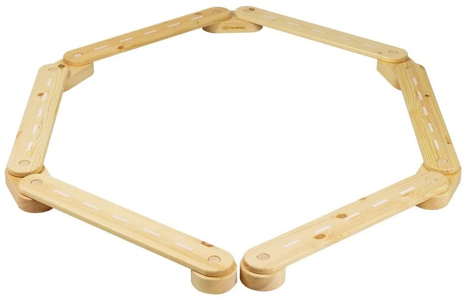 Cale senzorială în culoare naturală din lemn de pin 10x408x5 cm Montessori – Meowbaby