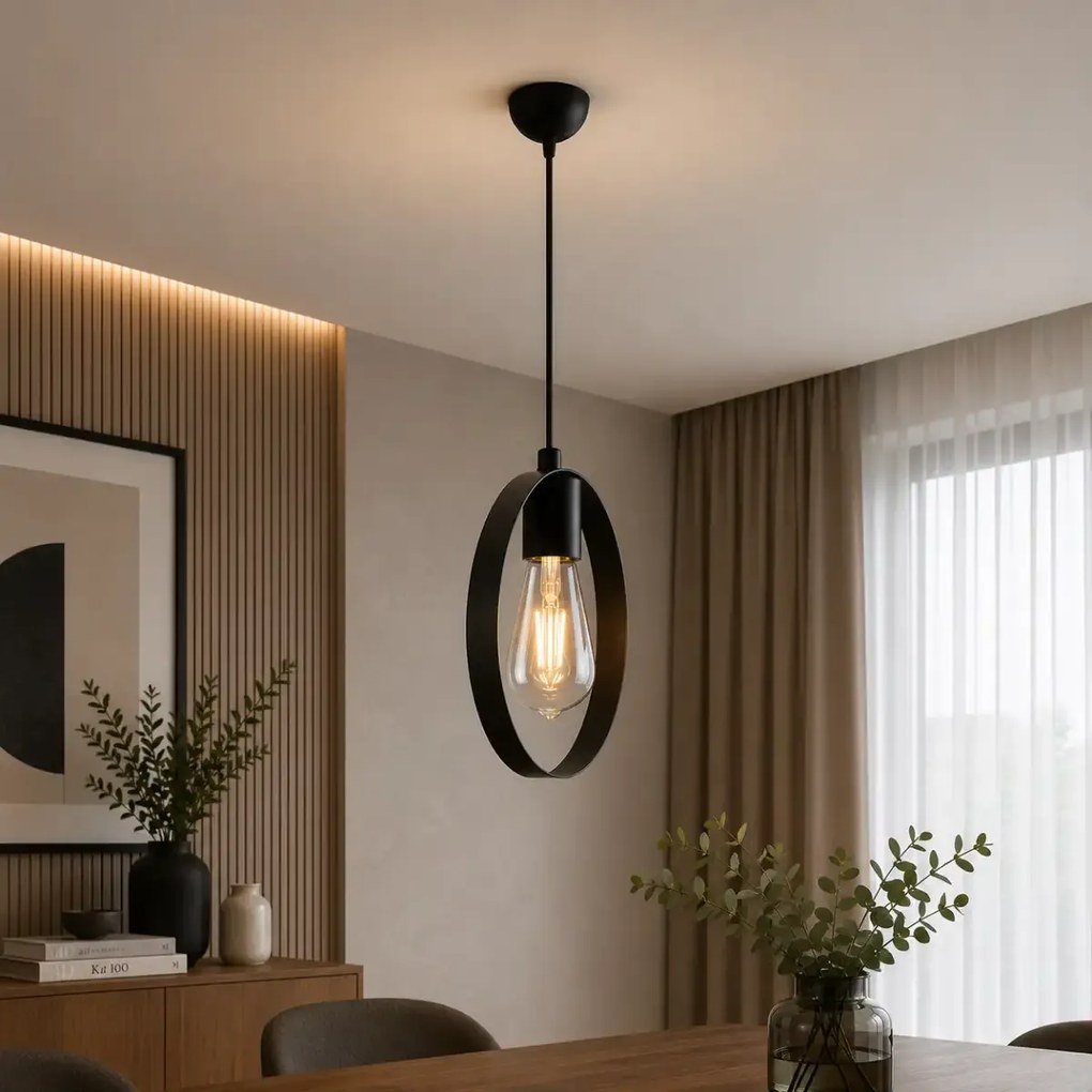 Lustra negru homs ro11292