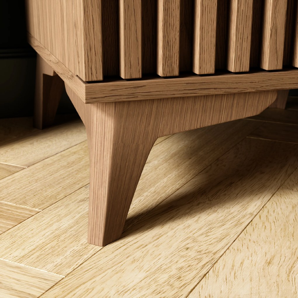 OFERTA Noptiera ENTSIAN 40x40cm, stejar artisan a II-a calitate