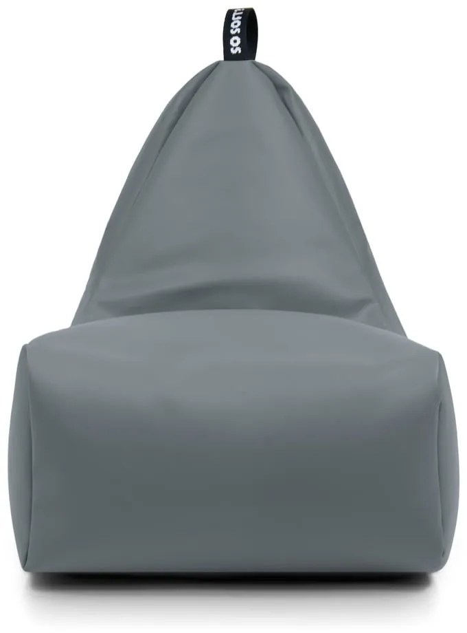 Fotoliu bean bag roșu cu tapițerie din imitație de piele Chill XL – So Soft?