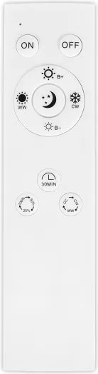 Top Light - plafonieră LED aplicată/suspendată OVAL LED/36W/230V 3000-6500K albă+telecomandă