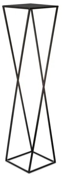 Suport pentru flori 100x24 cm, negru