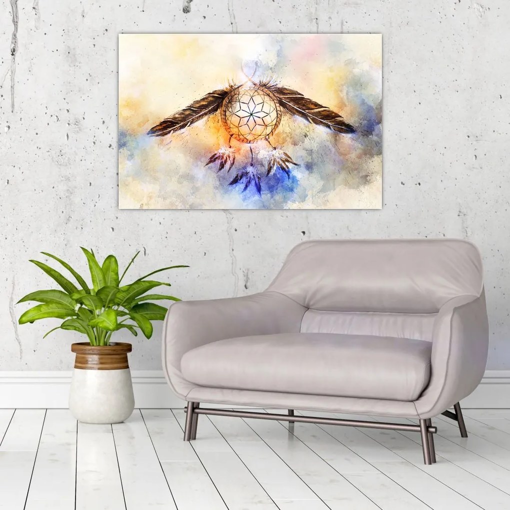 Tablou - Captator de vise cu pene (90x60 cm)