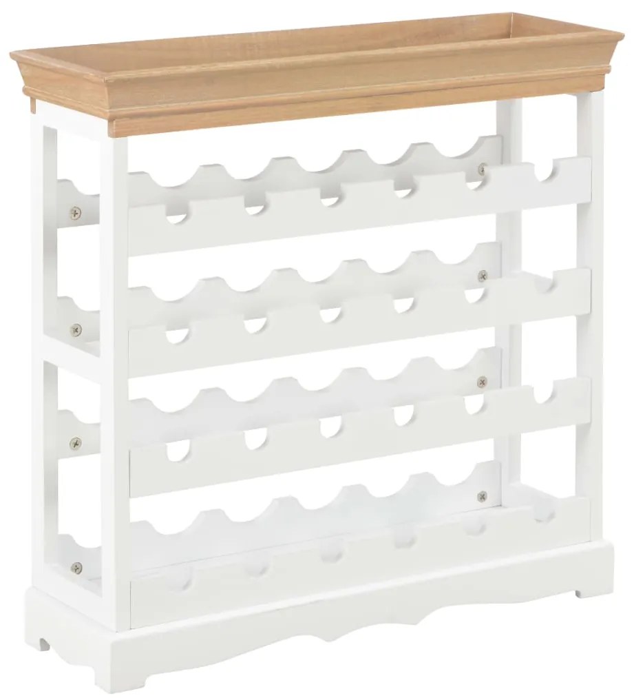 vidaXL Dulap de vinuri, alb, 70 x 22,5 x 70,5 cm, MDF