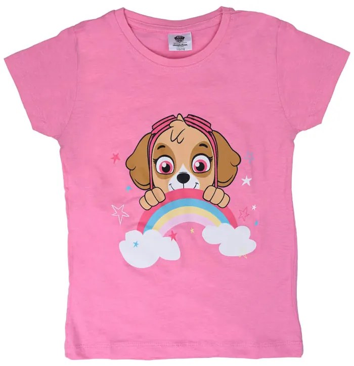 Tricou copii 2 buc PAW PATROL roz/roz deschis - diferite marimi Marime: 122 - 128