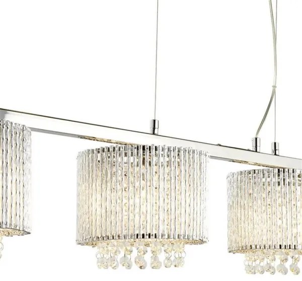 Lustră pe cablu ELISE 3xG9/33W/230V Searchlight 7094-4CC