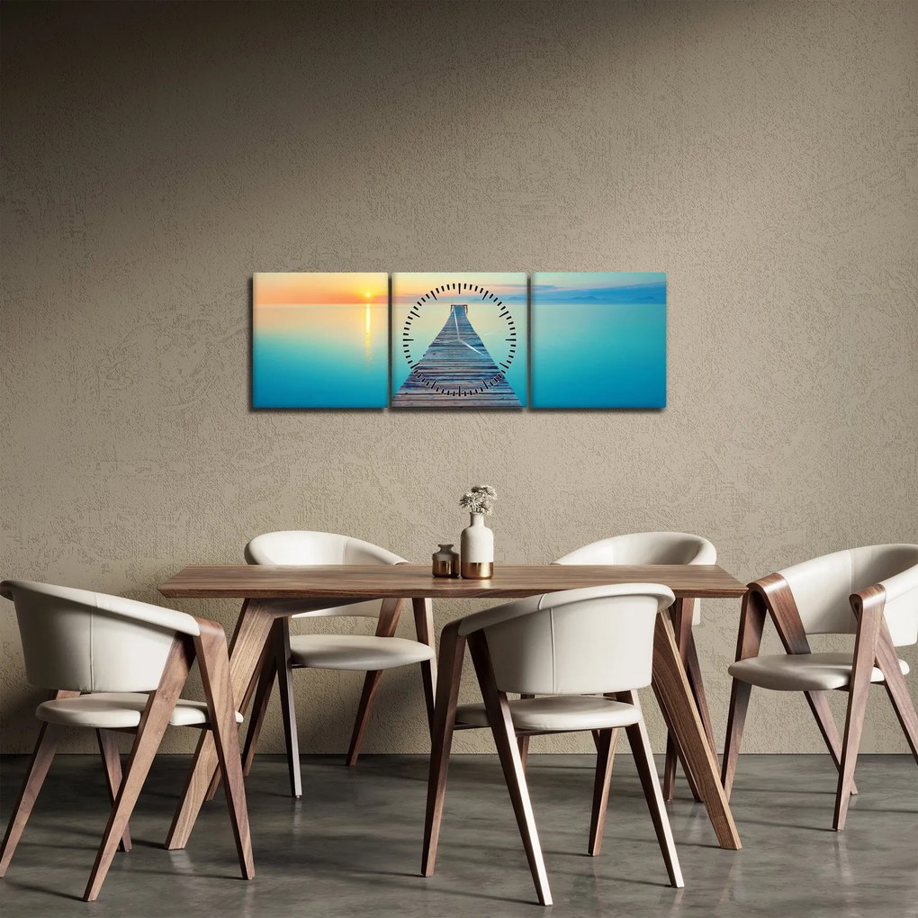 Tablou - Dig spre infinit (cu ceas) (90x30 cm)