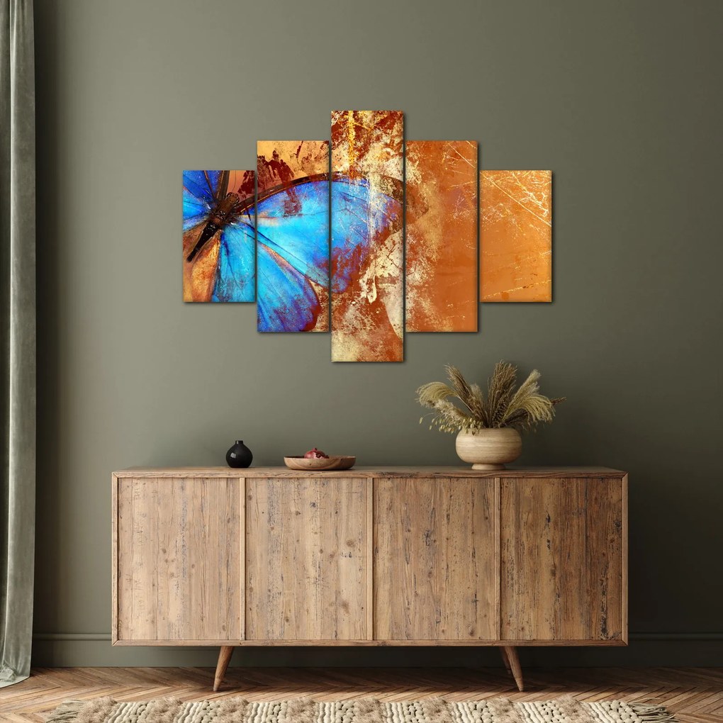 Tablou - Fluture albastru (150x105 cm)
