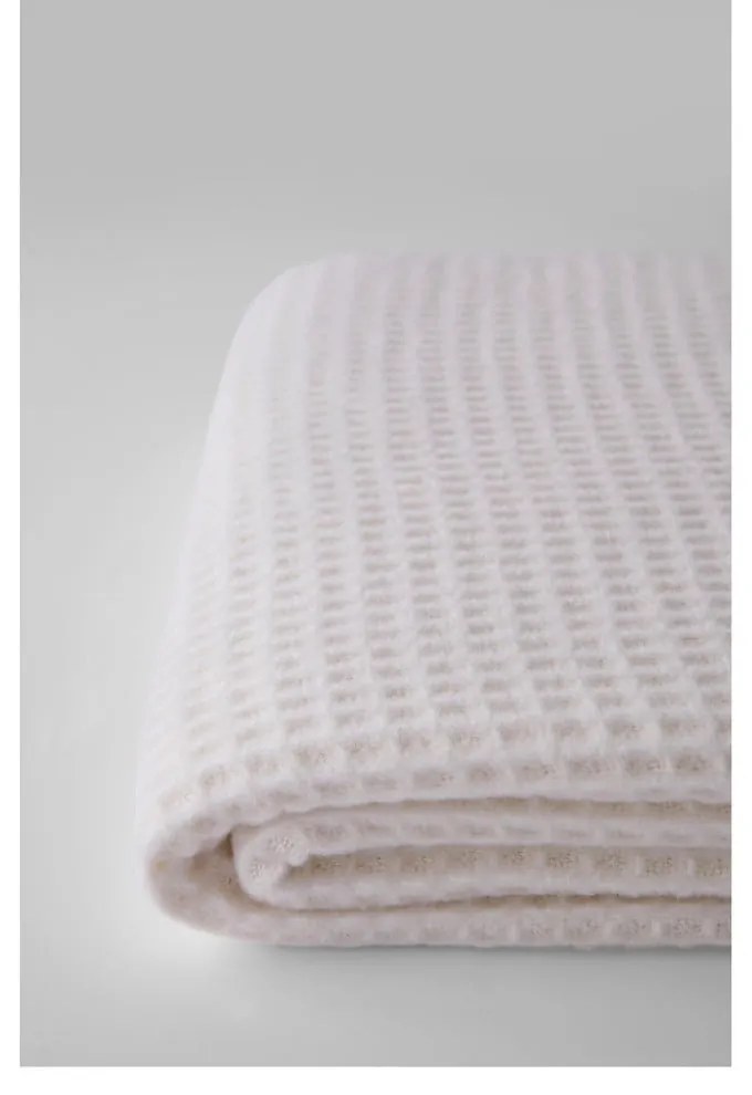 Pled Euromat Waffel Cream, 140 x 180 cm, crem