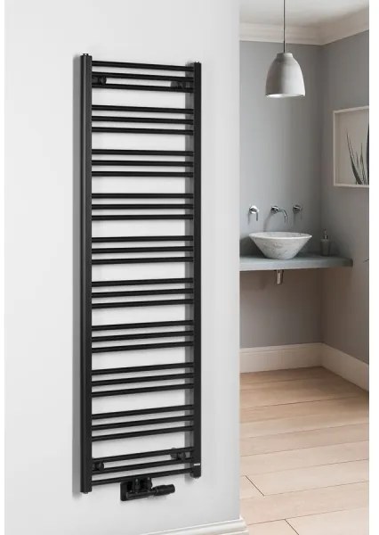 Radiator portprosop de baie Bruckner ALBRECHT 657W/230V 50x157 cm negru mat