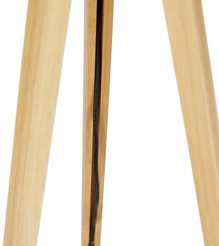 Lampă de podea rustică cu trepied natural - Tripod Classic