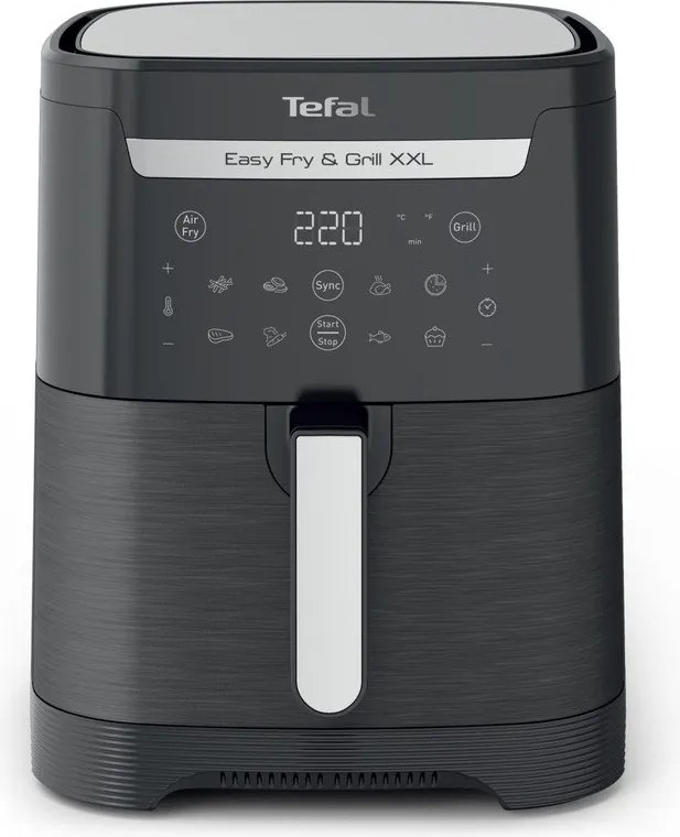 Air fryer negru Easy Fry &amp; Grill XXL EY801815 – Tefal