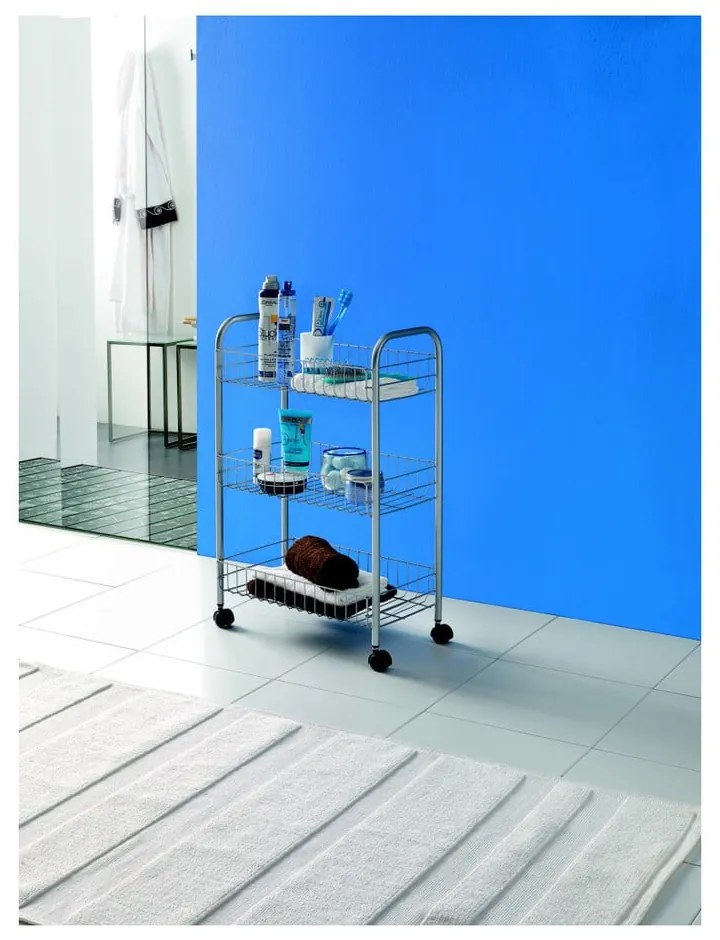 Suport mobil cu 3 rafturi Metaltex Lugano