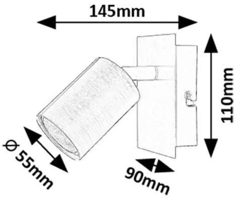 Spot de perete Rabalux 73071 GERHARD 1xGU10/15W/230V