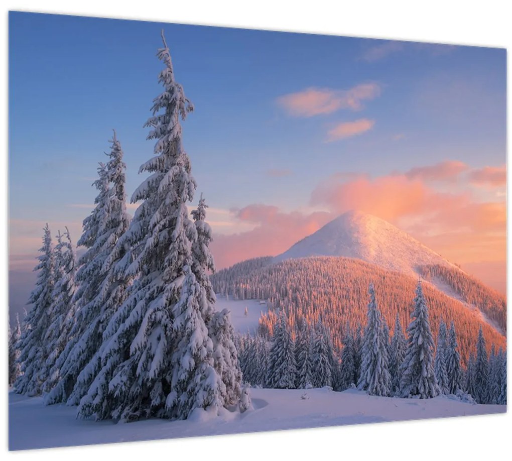 Tablou - Peisaj de iarnă (70x50 cm)