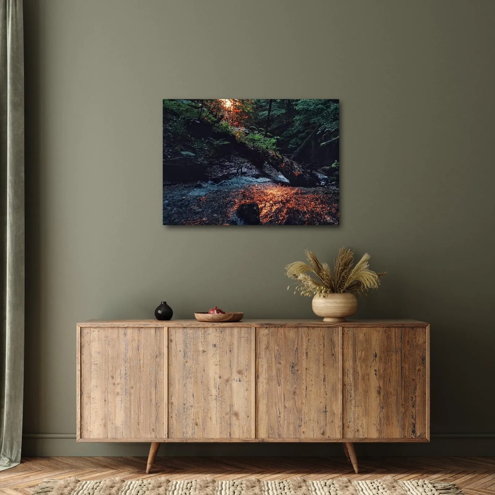 Tablou cu râu montan (70x50 cm)
