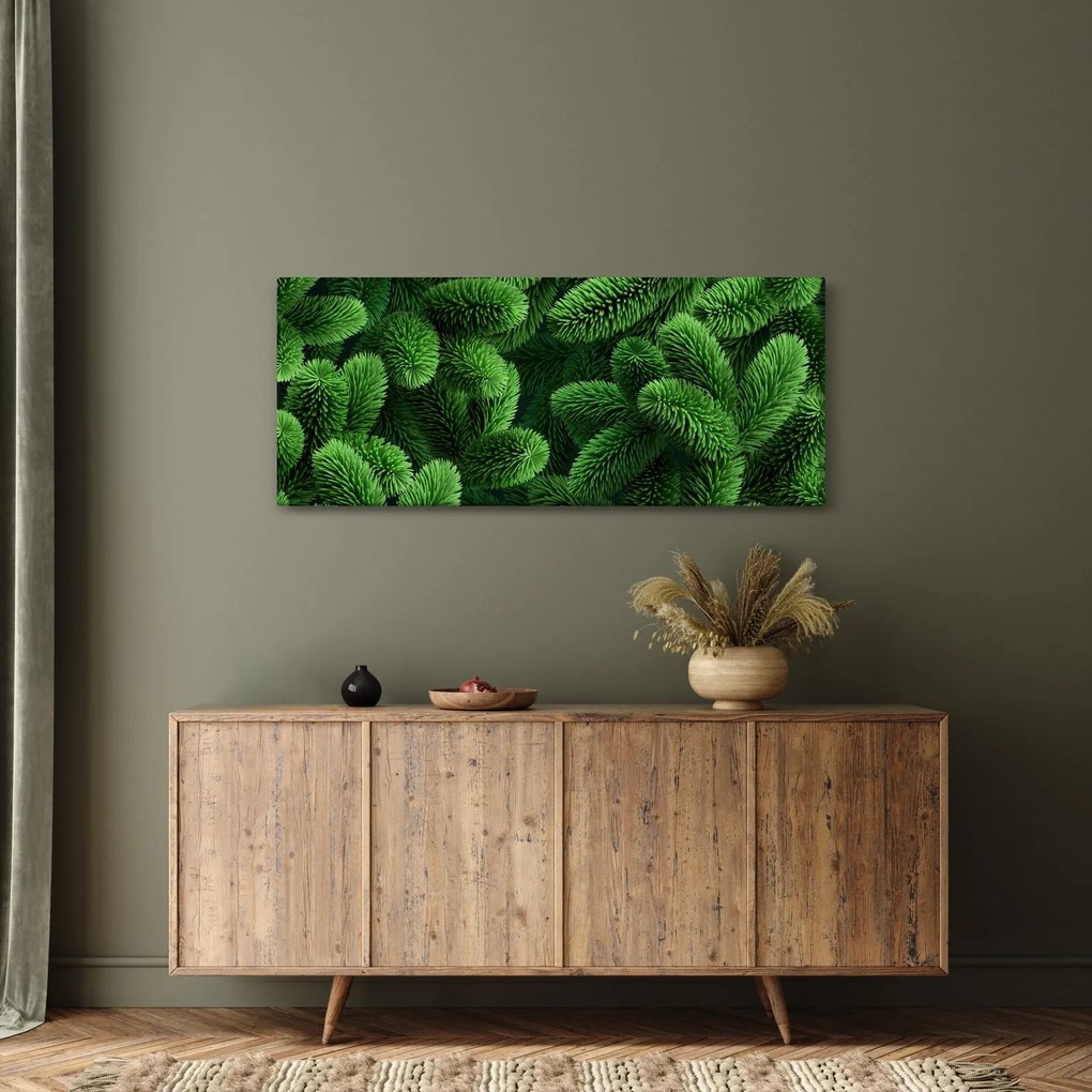 Tablou - Ramuri de conifere (120x50 cm)