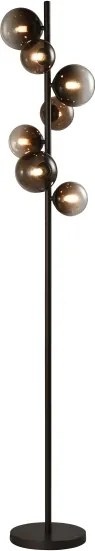 Brilagi - Lampă LED de podea MILLA 7xG9/3W/230V maro/maro fumuriu