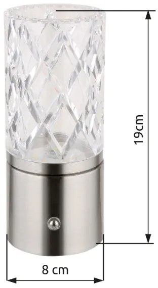 Globo 21010N - Lampă de birou LED LUNKI, dimabilă, 2,5W, 3,7V