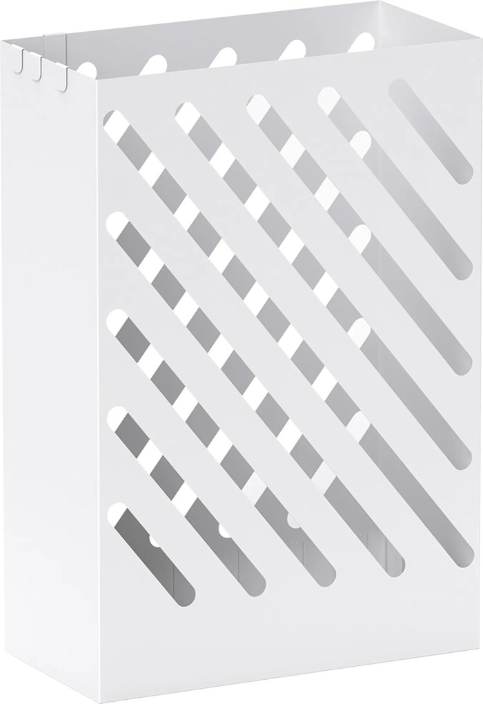 HOMCOM Suport pentru Umbrele cu Tavă pentru Colectarea Picăturilor și 4 Cârlige, 28x14x41 cm, Alb | Aosom Romania