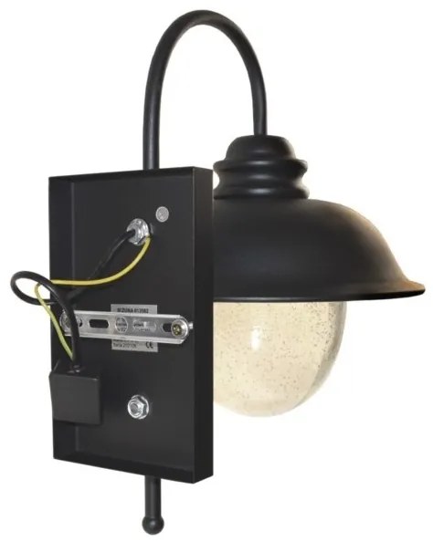Aplică de exterior ZUNA 1xE27/60W/230V IP44 negru