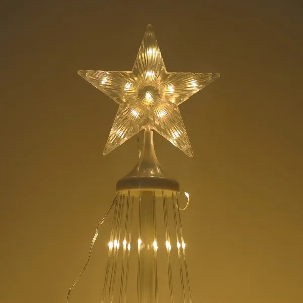 Decorațiune de Crăciun LED RGBW pentru exterior, reglabilă, LED/4W/230V, 180 cm, IP44 + telecomandă