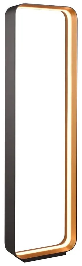 Lampadar negru LED cu control vocal/cu control prin aplicații mobile cu abajur din metal (înălțime 109 cm) Cizione – CINQUE