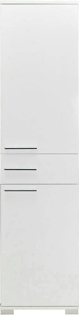 Dulap ADR-421-PP-1, alb, PAL melaminat, cu 2 usi si un sertar, 45x40x1