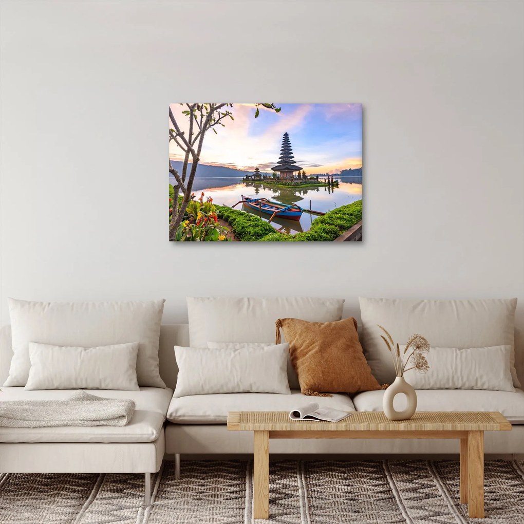 Tablou - Templul Pura Bratan (70x50 cm)