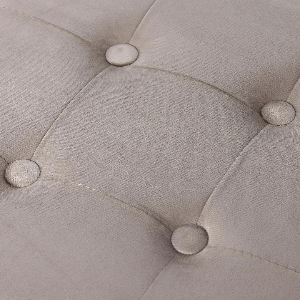 OFERTA Taburet pliabil bej ZAREX VELVET L II calitate.